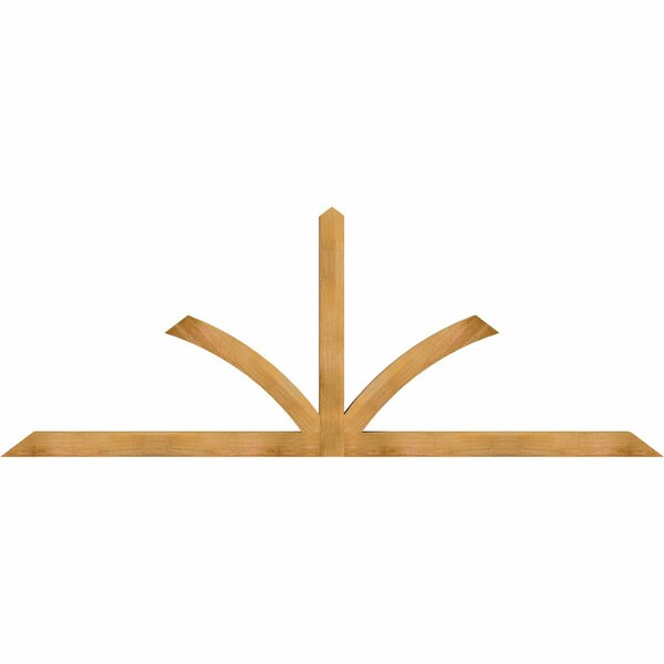 Ekena Millwork Richland Rough Sawn Timber Gable Bracket, Western Red Cedar, 108"W x 40"H x 4"D x 4"F, 9/12 Pitch GBW108X40X0404RIC00RWR - main